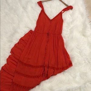 Beautiful orange maxi dress from forever 21